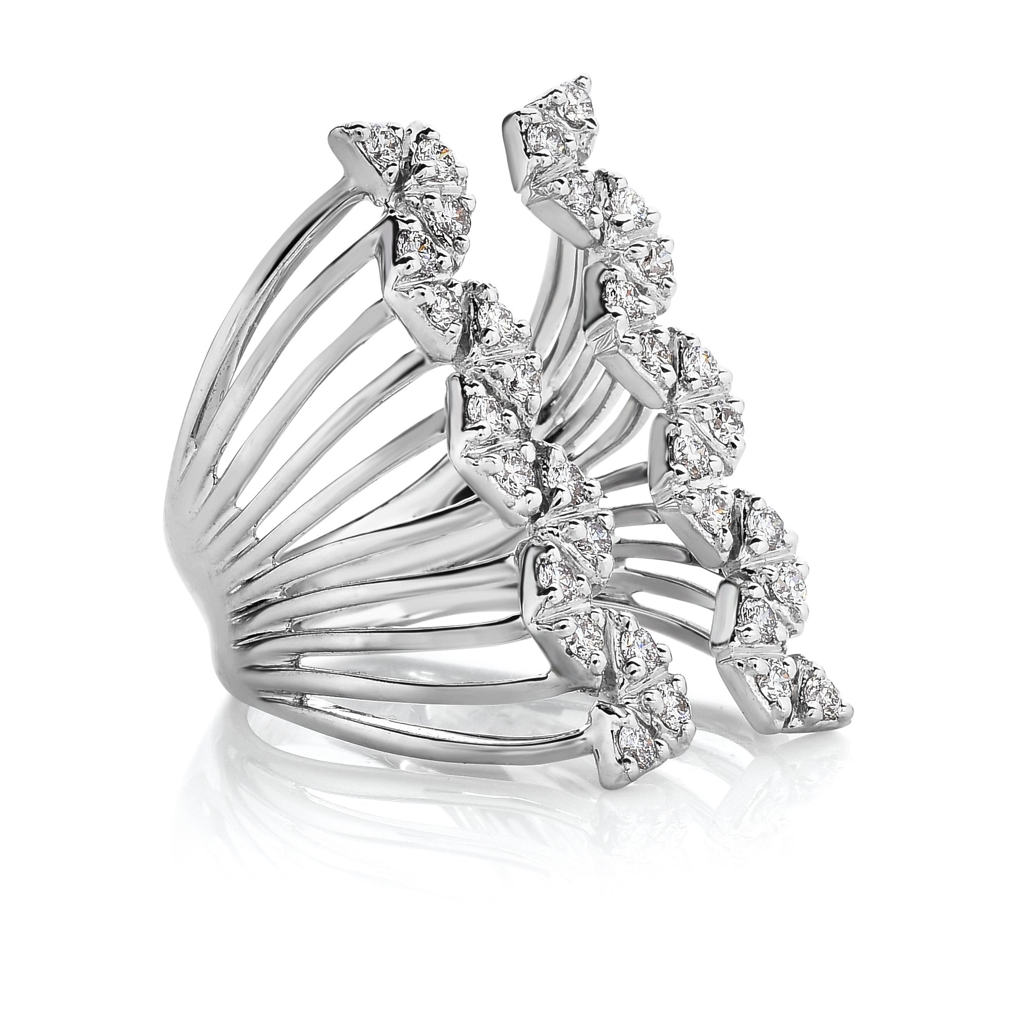 doves diamond fashion collection 18k white gold diamond ring R7763