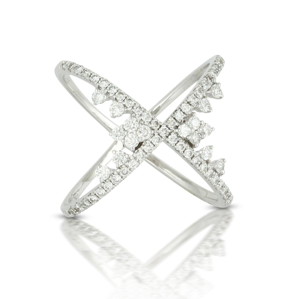 doves diamond fashion collection 18k white gold diamond ring R7870