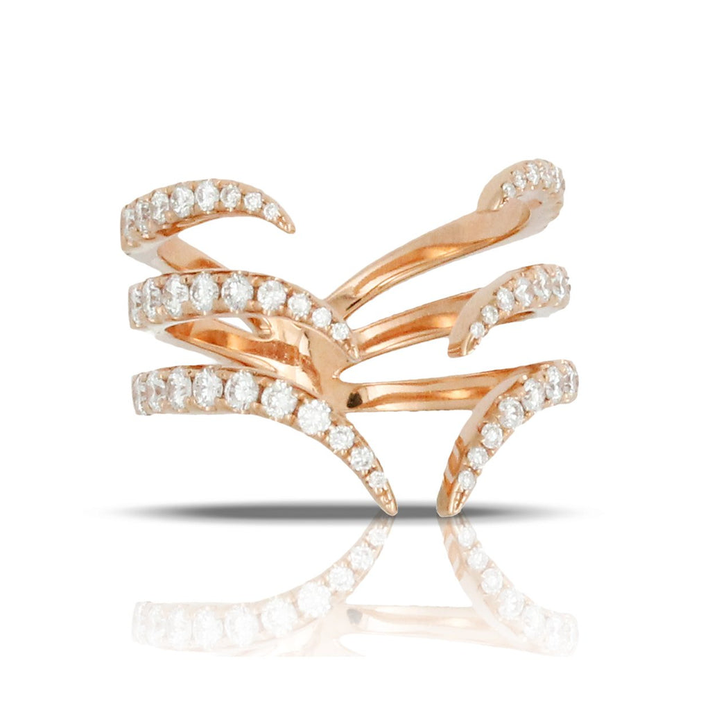 doves diamond fashion collection 18k rose gold diamond ring R7881