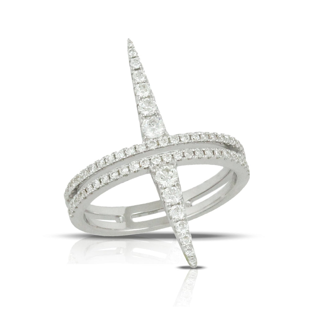 doves diamond fashion collection 18k white gold diamond ring R7887