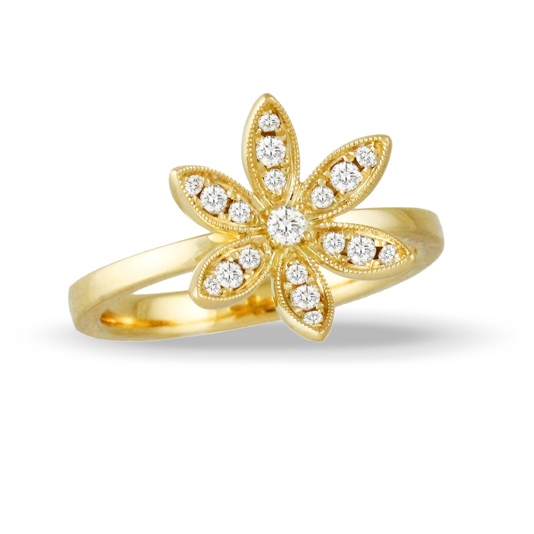 doves diamond fashion collection 18k yellow gold diamond ring R8462
