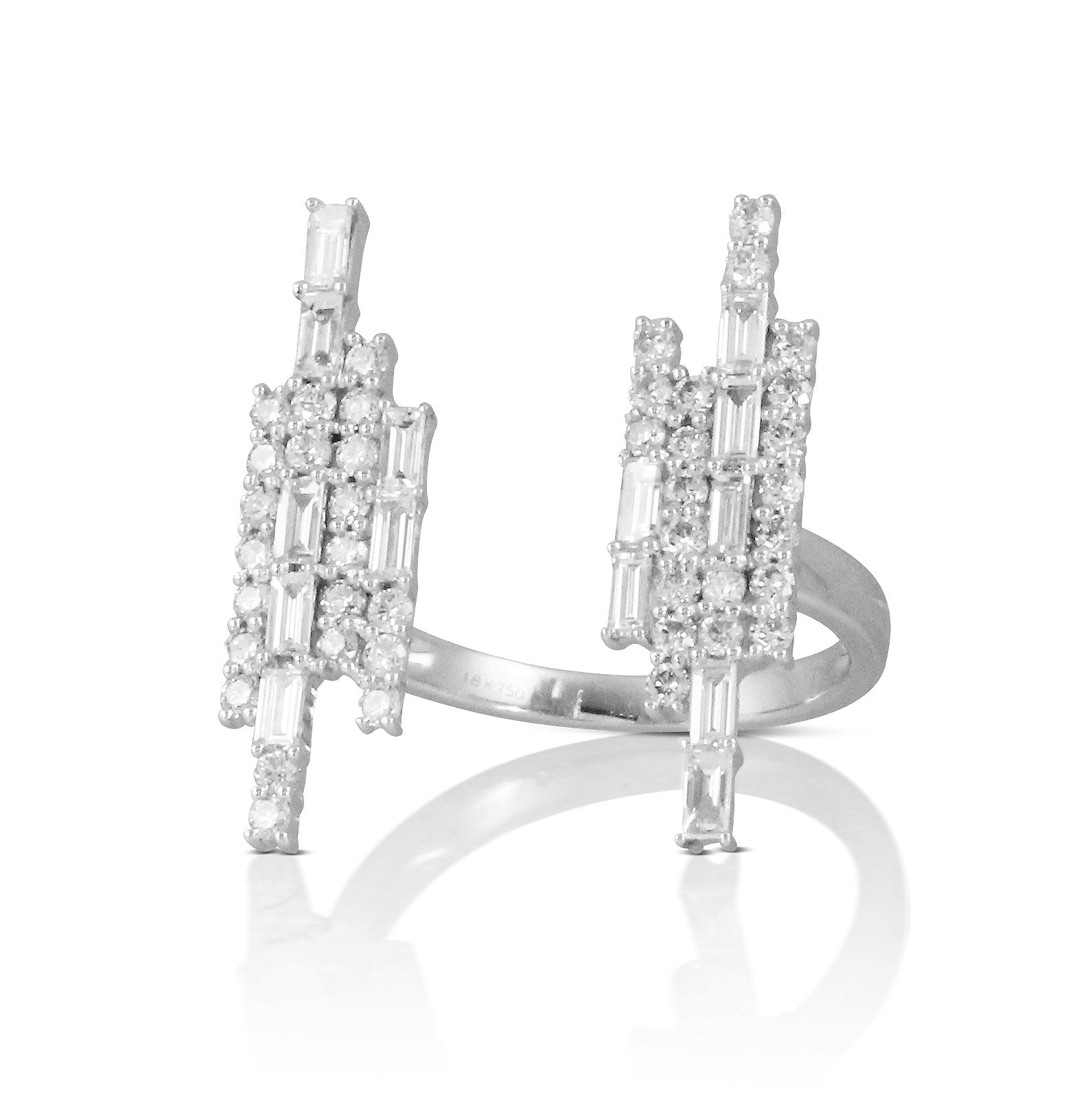 doves diamond fashion collection 18k white gold diamond ring R8730