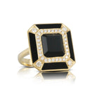 doves gatsby collection 18k yellow gold diamond ring R8804BO