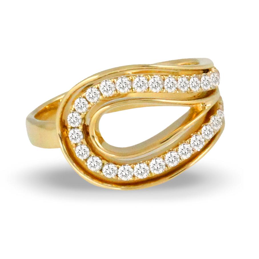 doves diamond fashion collection 18k yellow gold diamond ring R8944