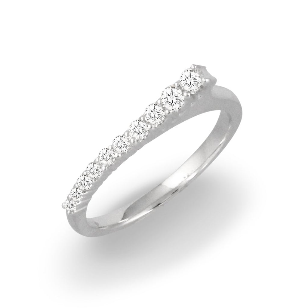 doves diamond fashion collection 18k white gold diamond ring R9021