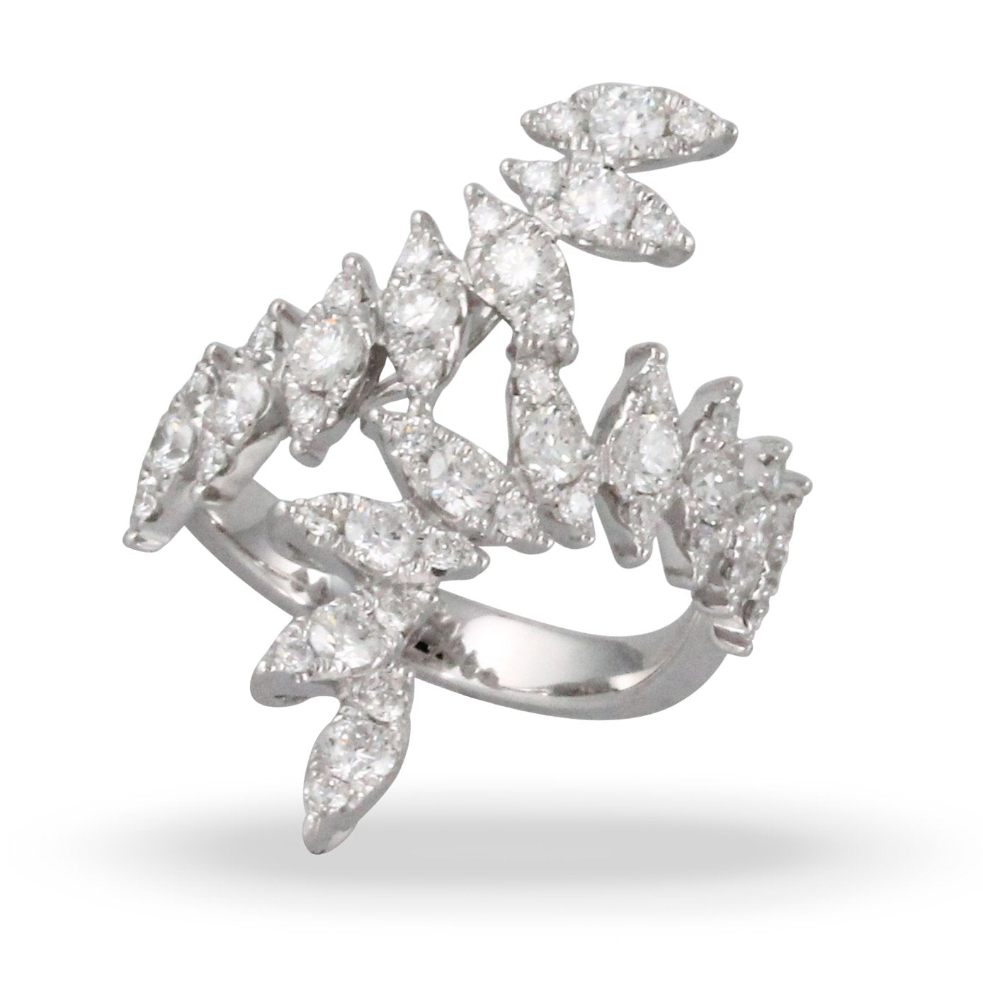 doves diamond fashion collection 18k white gold diamond ring R9046