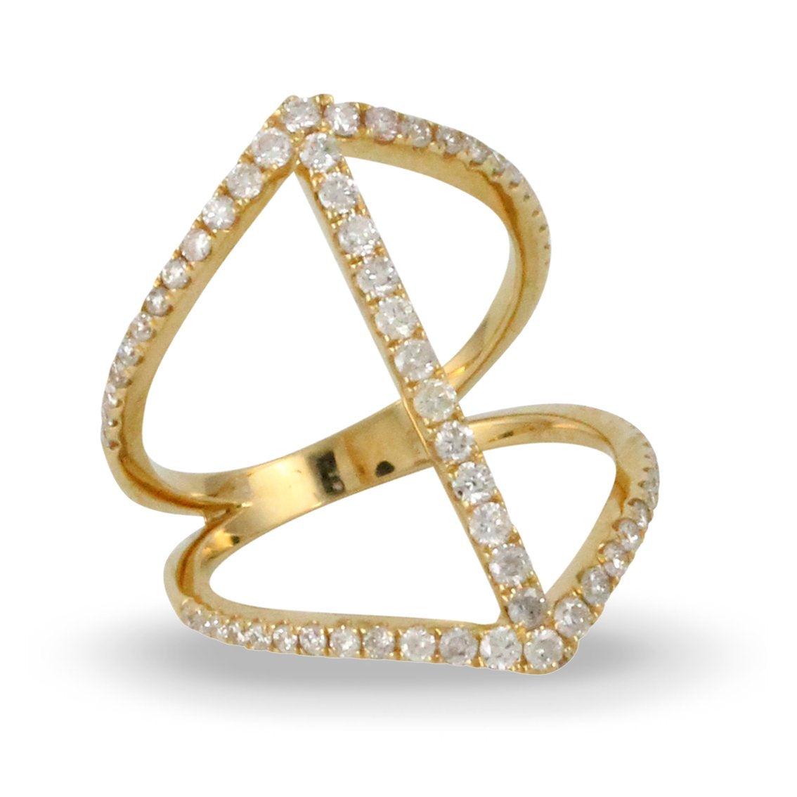 doves diamond fashion collection 18k yellow gold diamond ring R9103