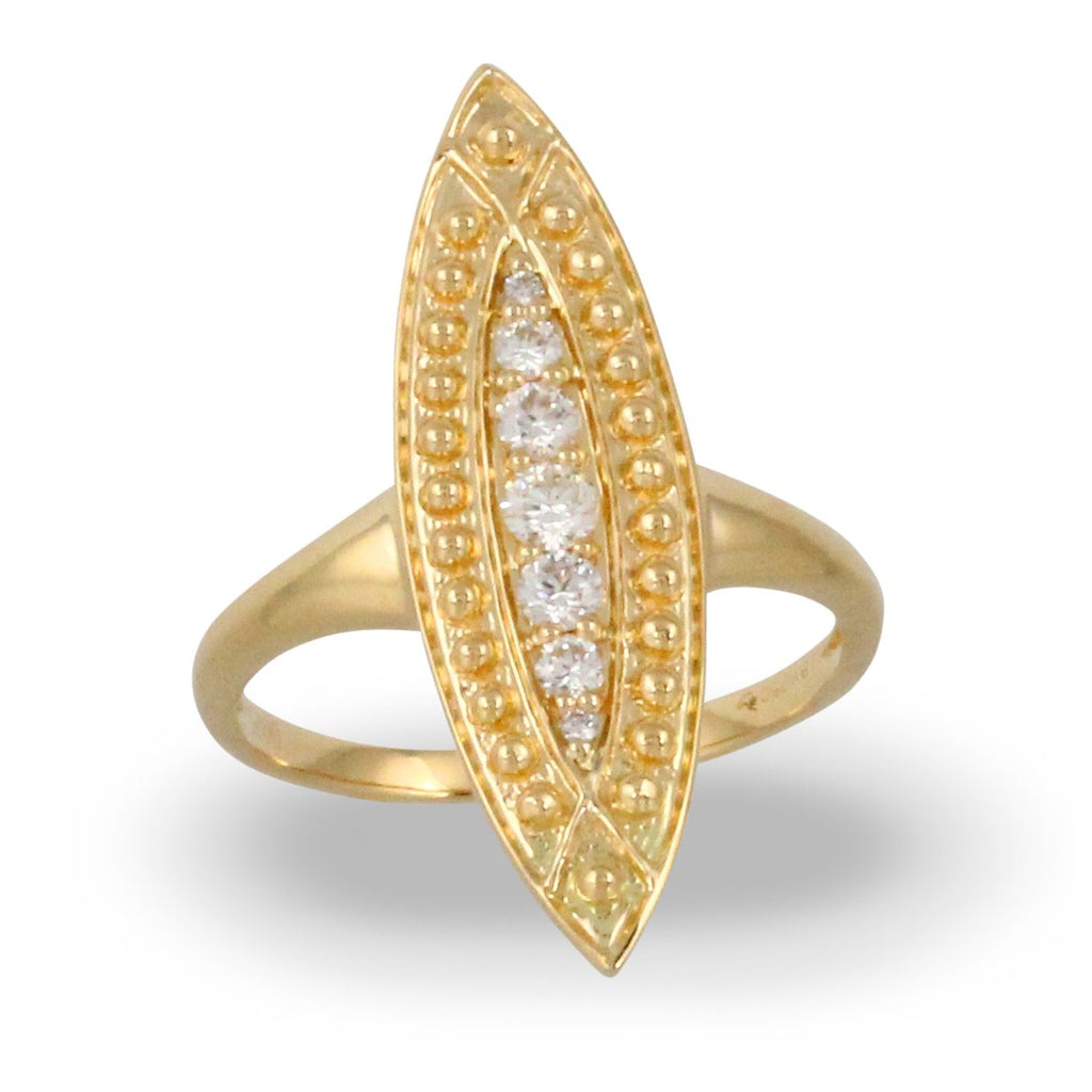 doves diamond fashion collection 18k yellow gold diamond ring R9209
