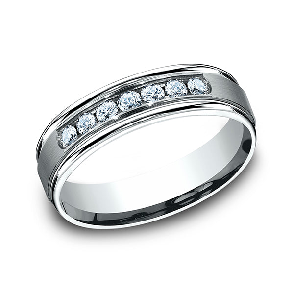 comfort-fit diamond wedding ring