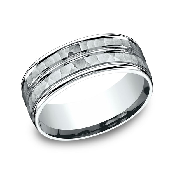 comfort-fit design wedding ring