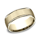 comfort-fit design wedding band