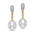 pavé teardrop earrings