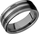 lashbrook tungsten ceramic collection ceramic and tungsten band