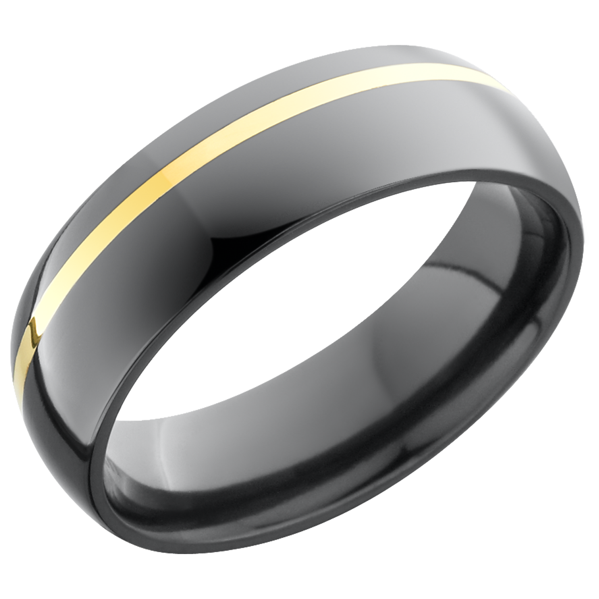 lashbrook zirconium collection zirconium 6mm domed band