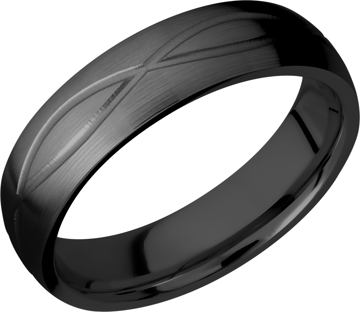 lashbrook zirconium collection zirconium 6mm domed band