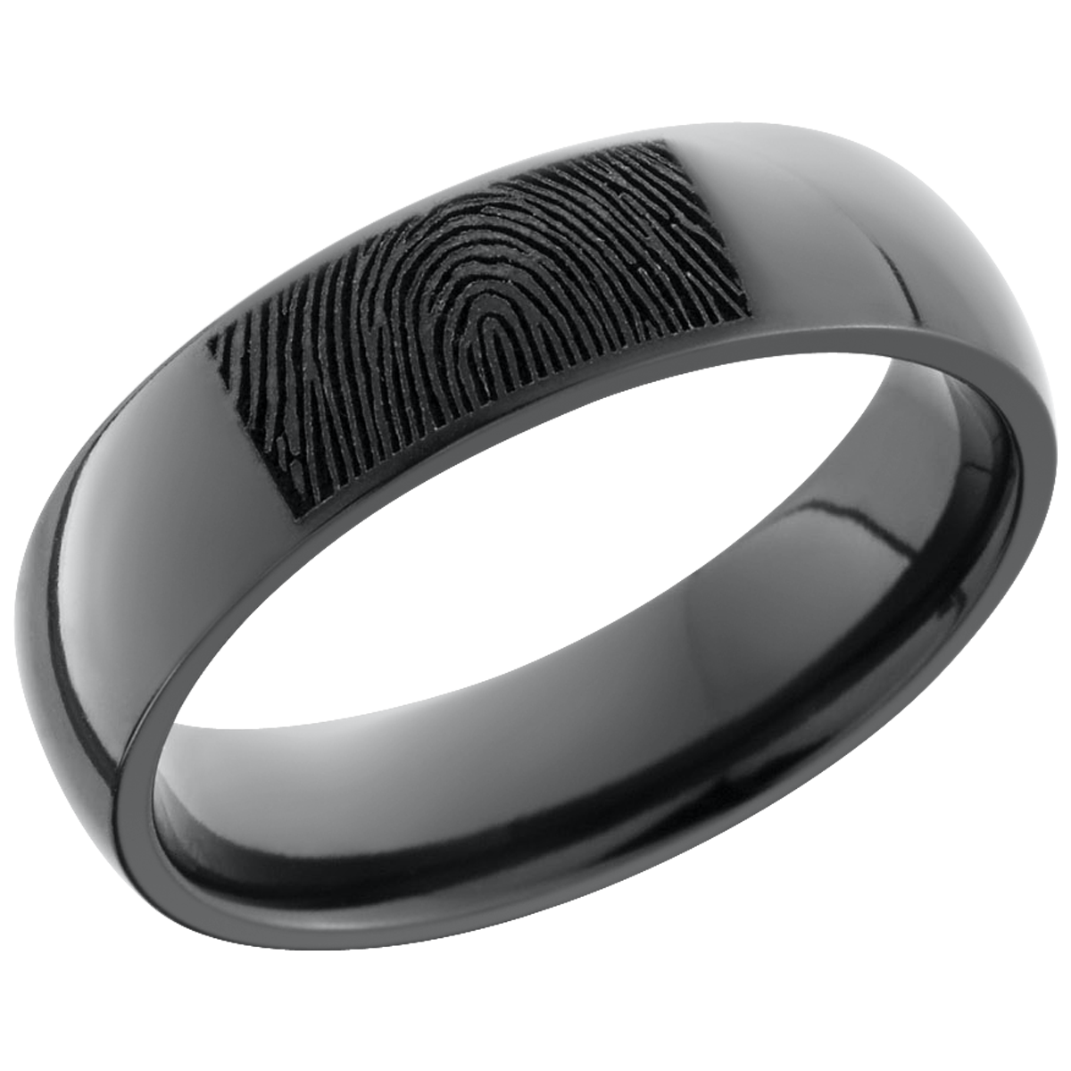 lashbrook zirconium collection zirconium 6mm domed band