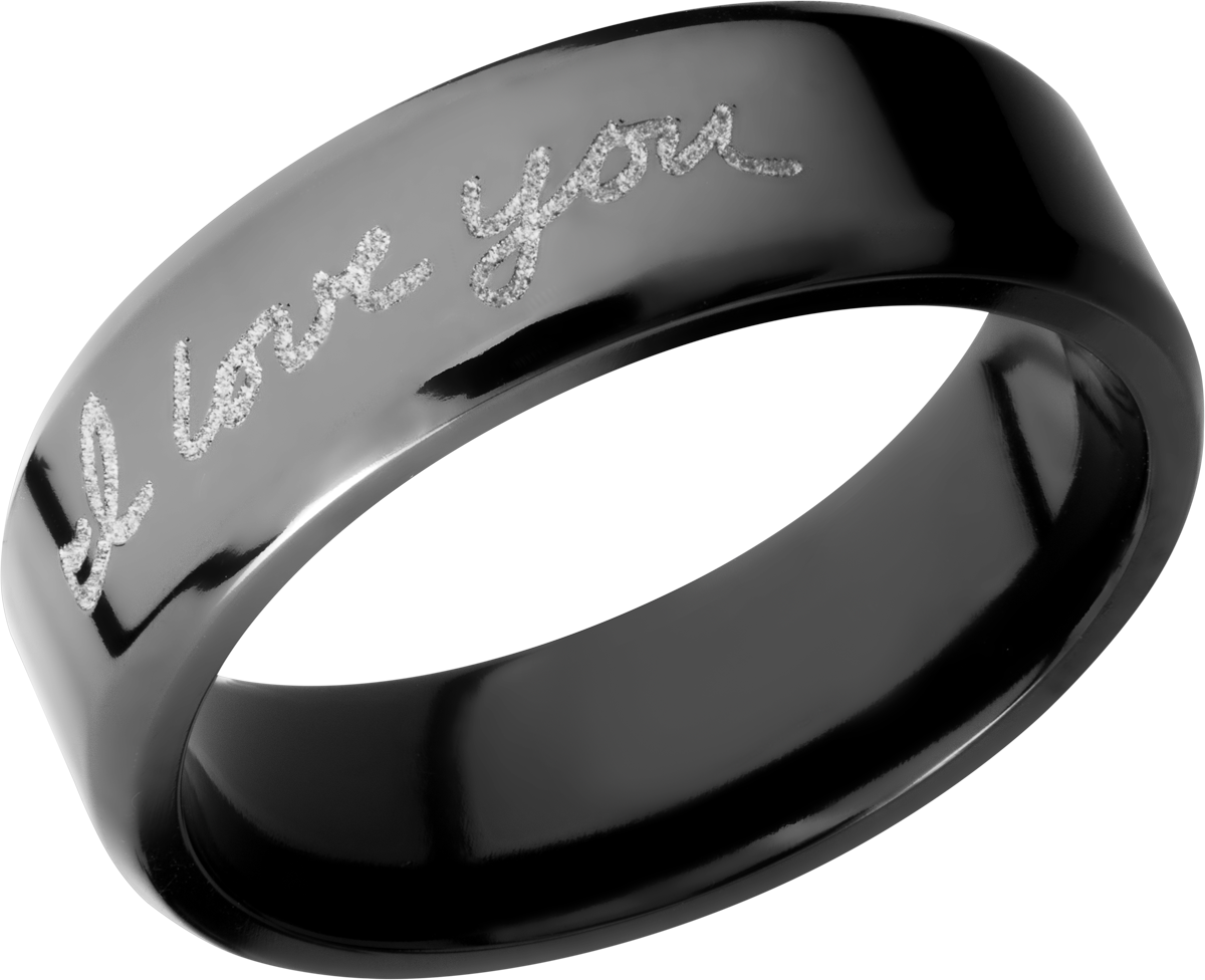 lashbrook zirconium collection zirconium 7mm beveled band