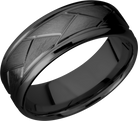 lashbrook zirconium collection zirconium 8mm beveled band