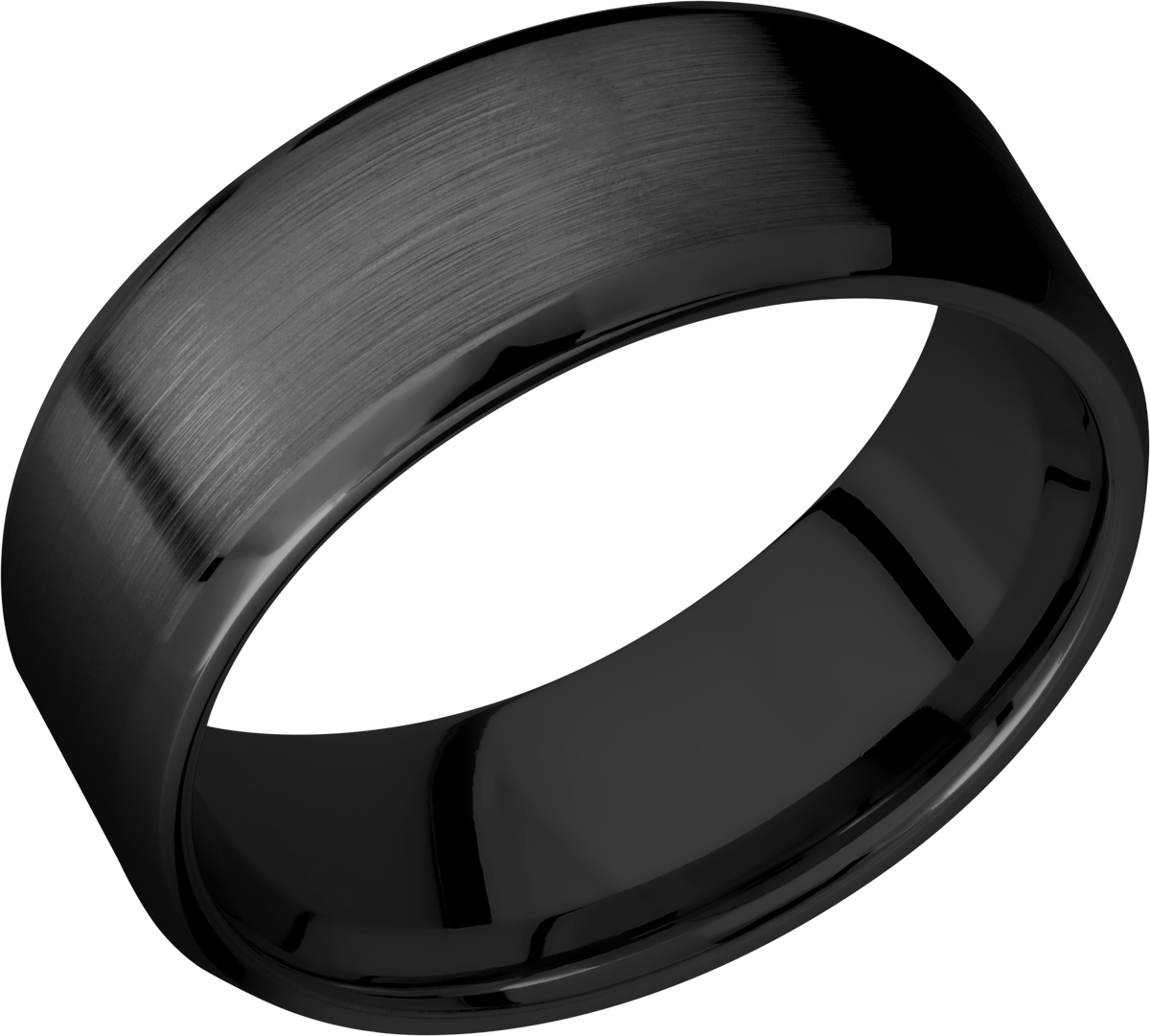 lashbrook zirconium collection zirconium 8mm beveled band