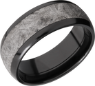 lashbrook meteorite zirconium 8mm domed band