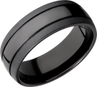 lashbrook classic zirconium 8mm domed band