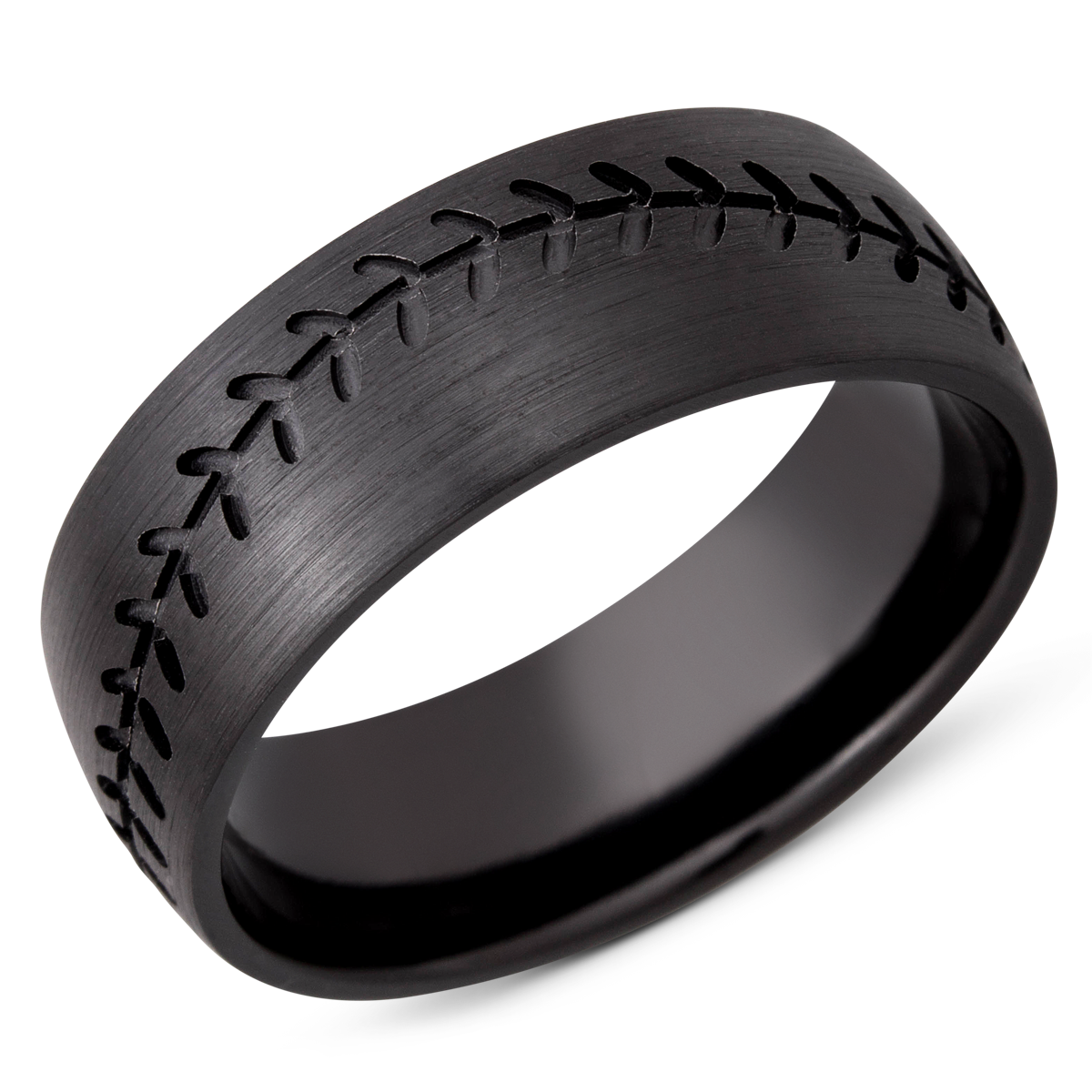 lashbrook zirconium collection zirconium 8mm domed band