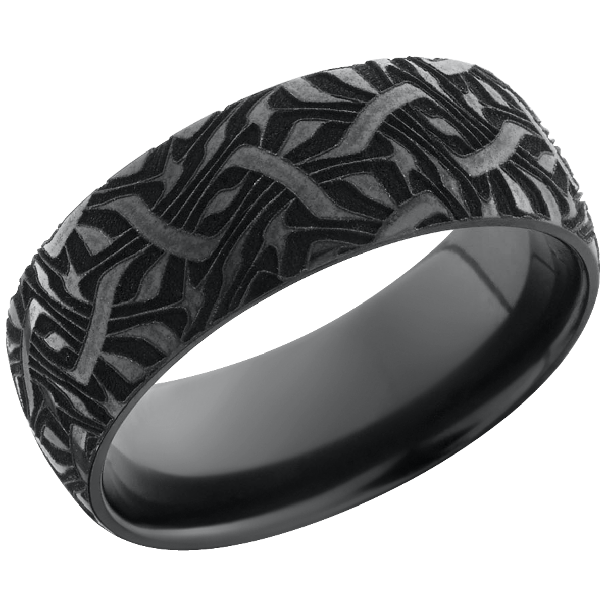 lashbrook zirconium collection zirconium 8mm domed band