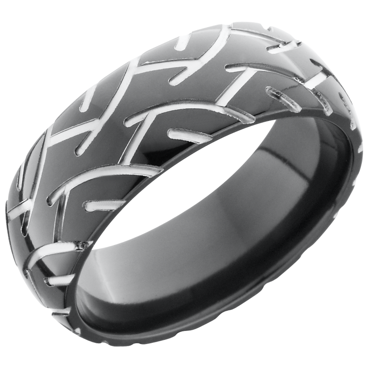 lashbrook zirconium collection zirconium 8mm domed band