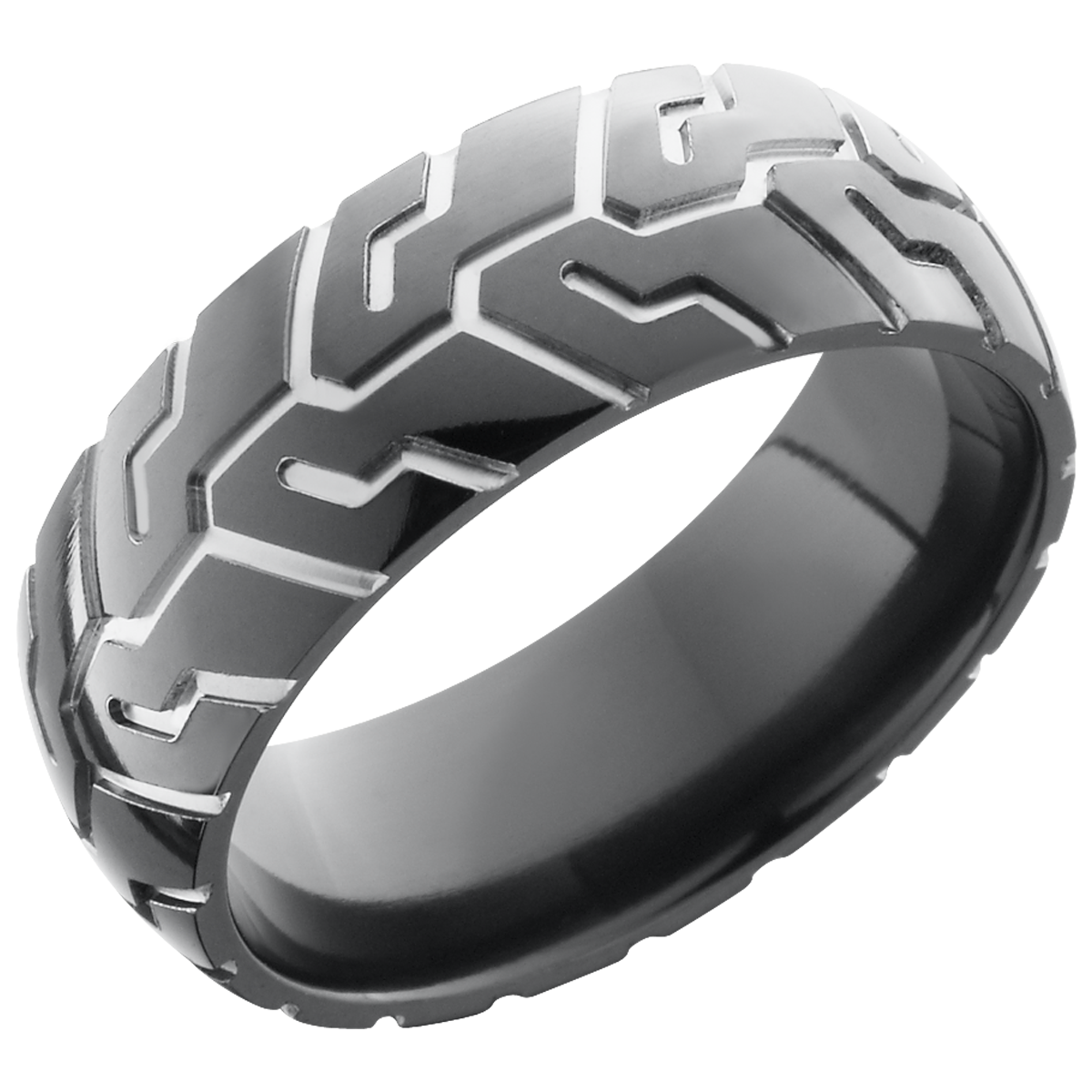 lashbrook zirconium collection zirconium 8mm domed band