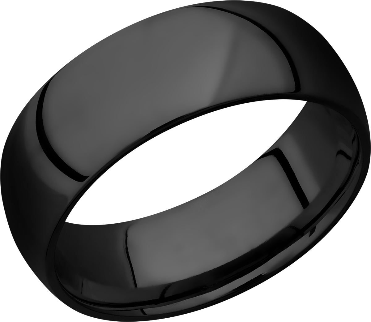 lashbrook zirconium collection zirconium 8mm domed band