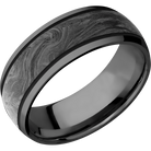 Zirconium Wedding Band With Polish Finish