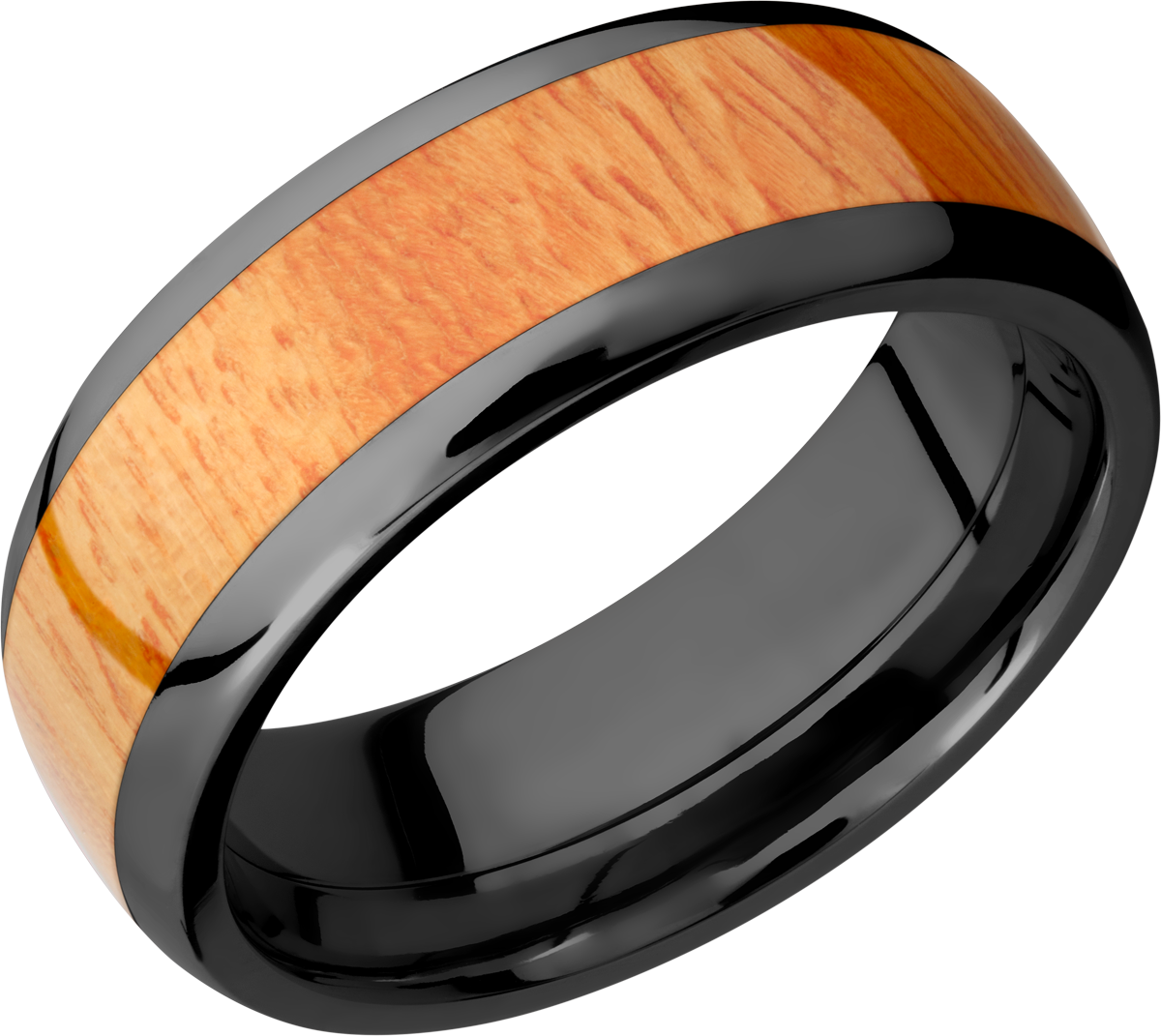 lashbrook hw zirconium 8mm domed band